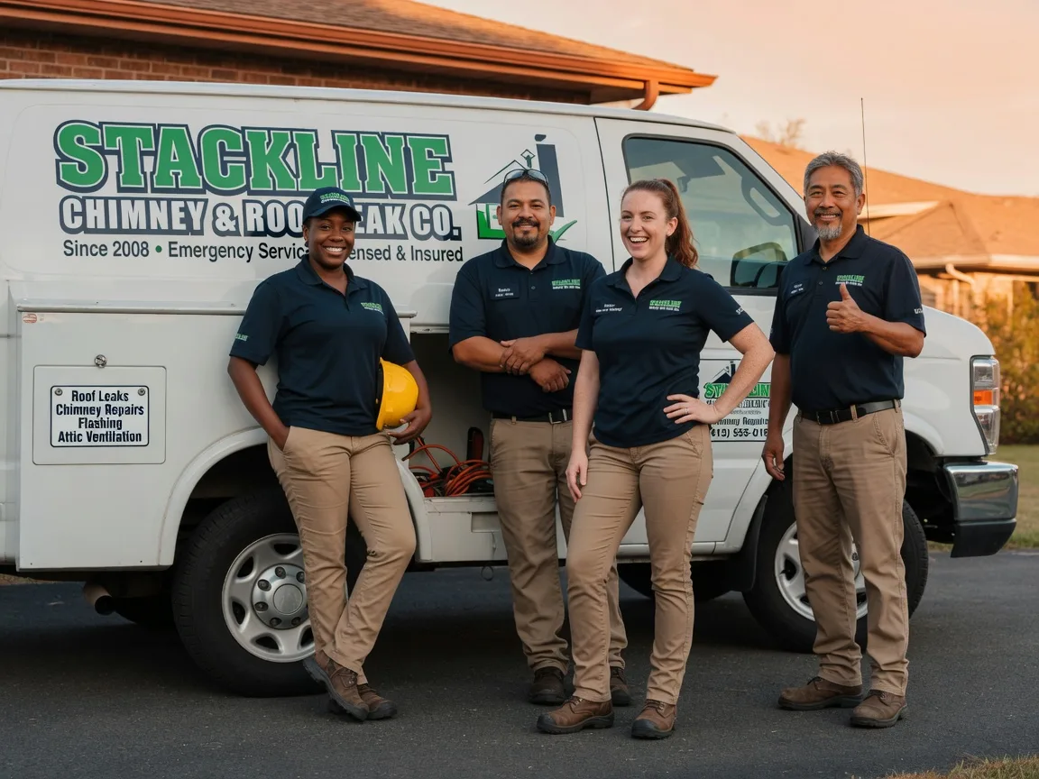 Chimney flashing repair company in Leslie, WV